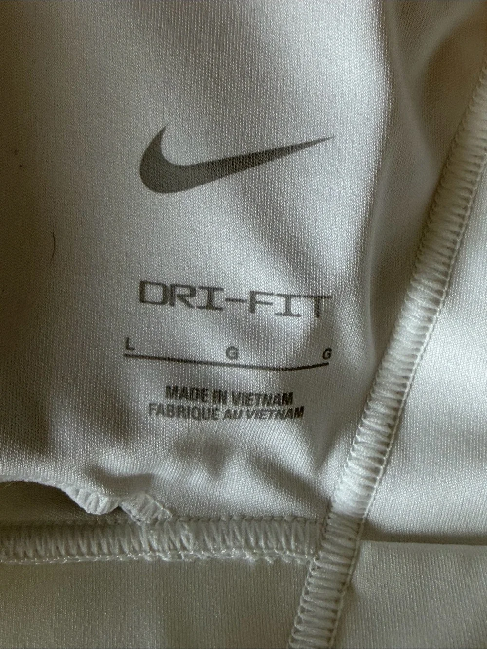 Nike Women’s Indy Plunge Cutout Sports Bra Size Large White Dri Fit